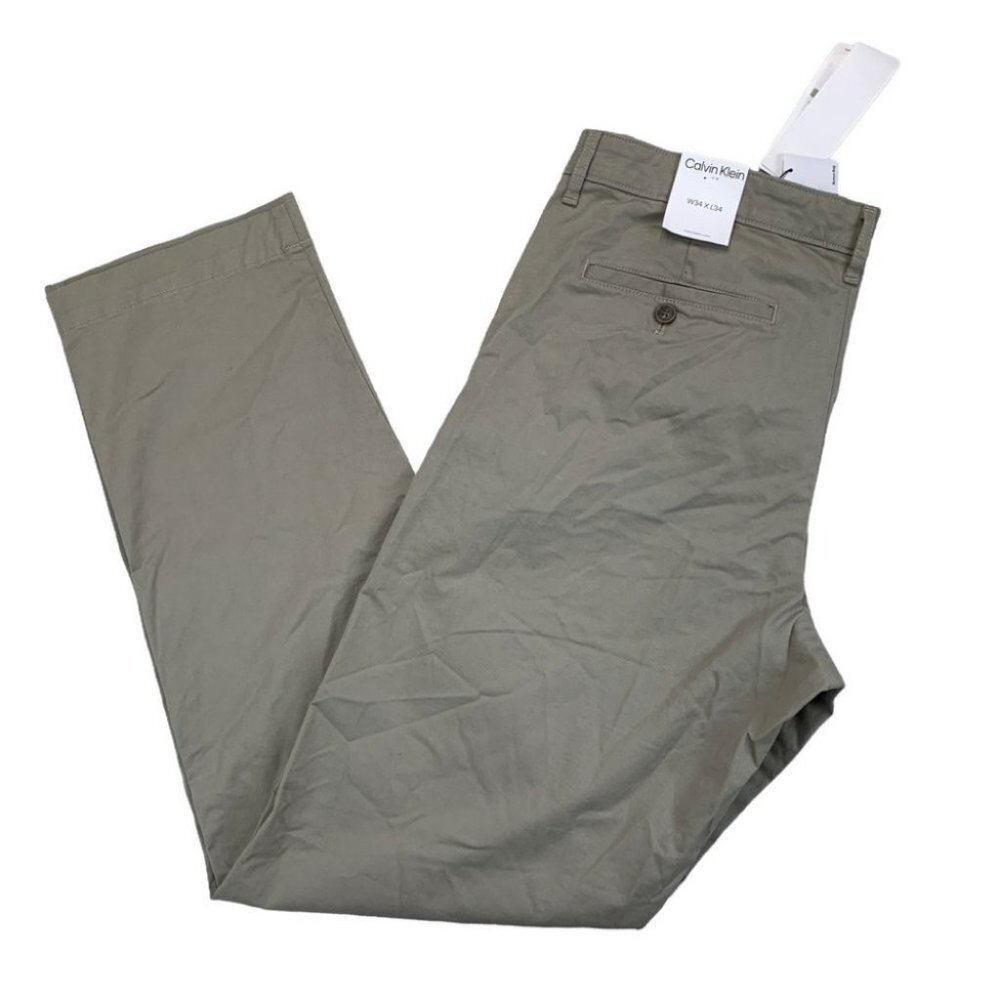 Calvin Klein Men's Straight-Fit Stretch Chino Pants Size 34*34